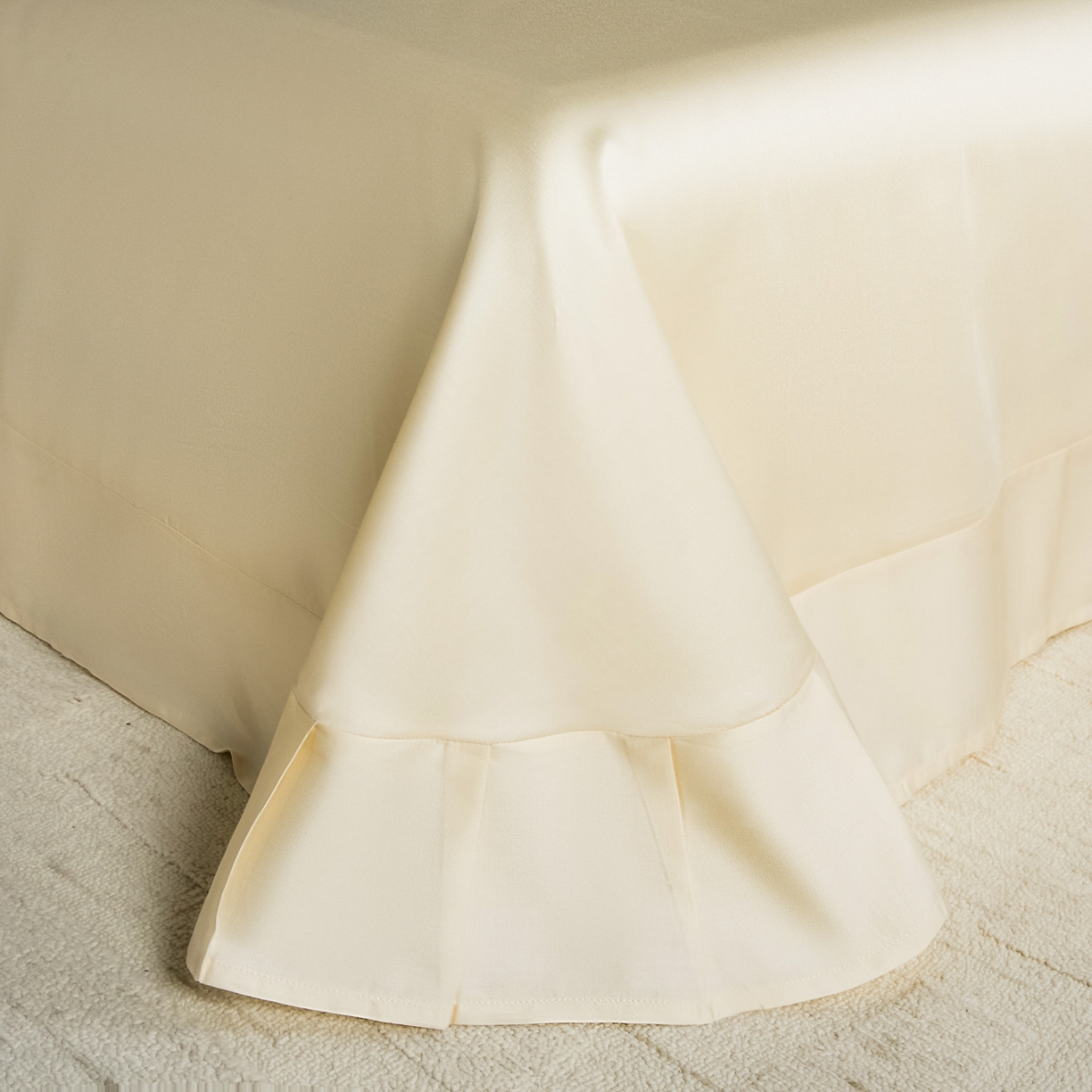 91家纺网 家纺一手货源 找家纺 秀色家纺 2026新款60S进口天丝贡缎新疆长绒棉纯色轻奢四件套 Air-天丝棉-温柔奶咖