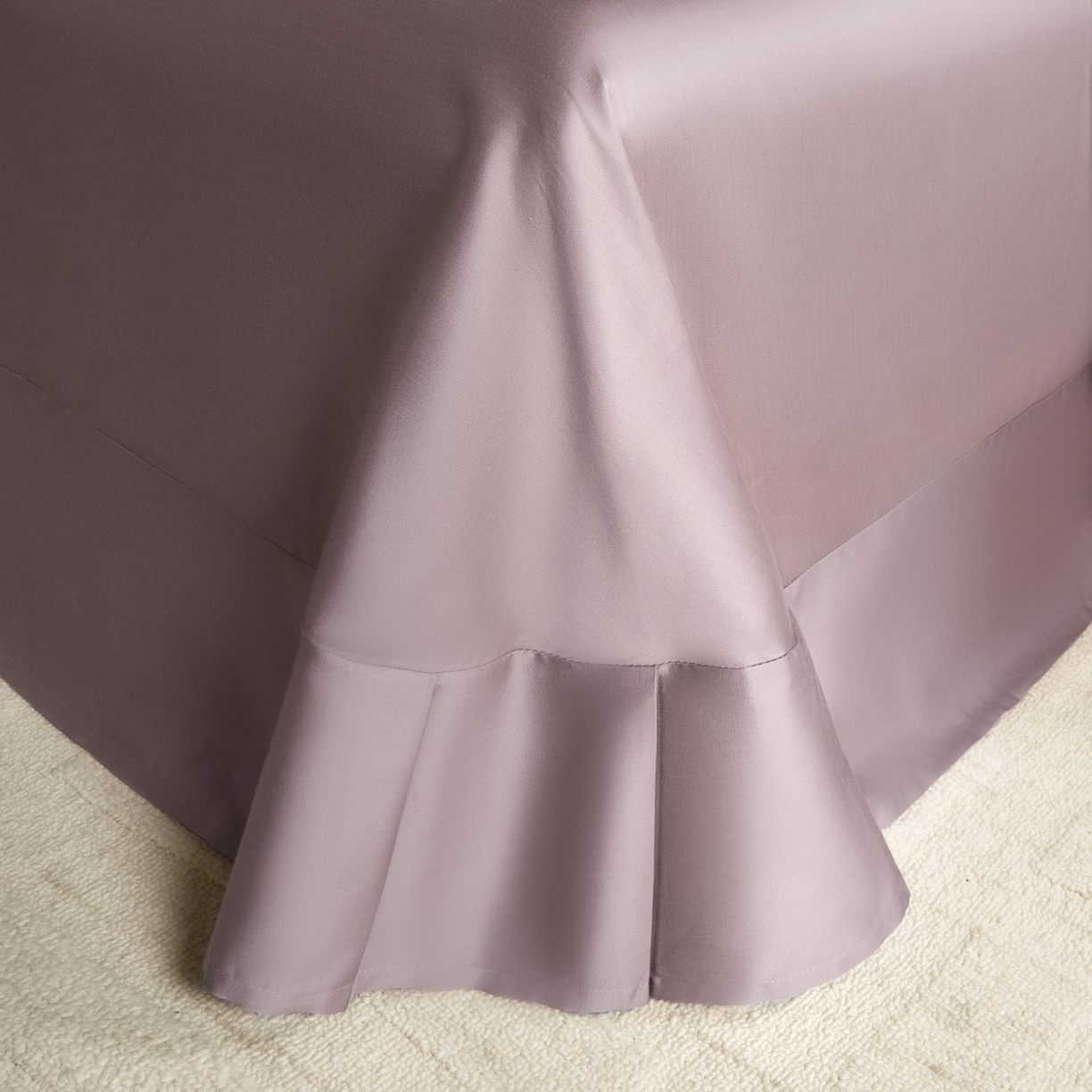 91家纺网 家纺一手货源 找家纺 秀色家纺 2026新款60S进口天丝贡缎新疆长绒棉纯色轻奢四件套 Air-天丝棉-桃灰粉+迷雾紫