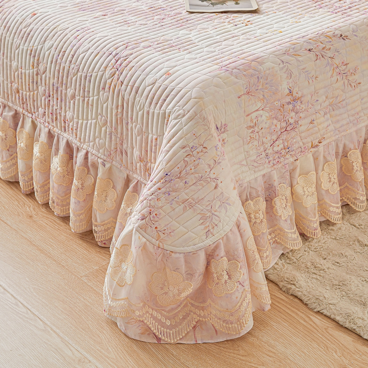 91家纺网 家纺一手货源 找家纺 （总）宜凡家纺 2026新款全棉数码印花床盖三四件套①号系列三件套