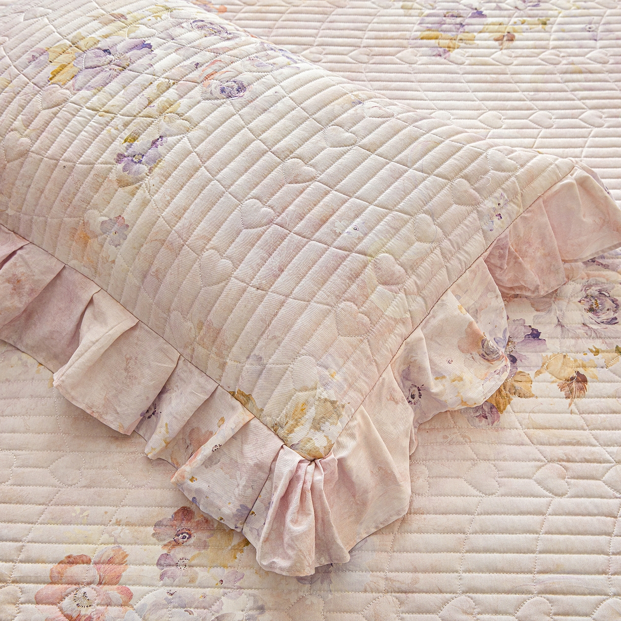 91家纺网 家纺一手货源 找家纺 宜凡家纺 2026新款全棉数码印花床盖三四件套①号系列四件套 香雪海