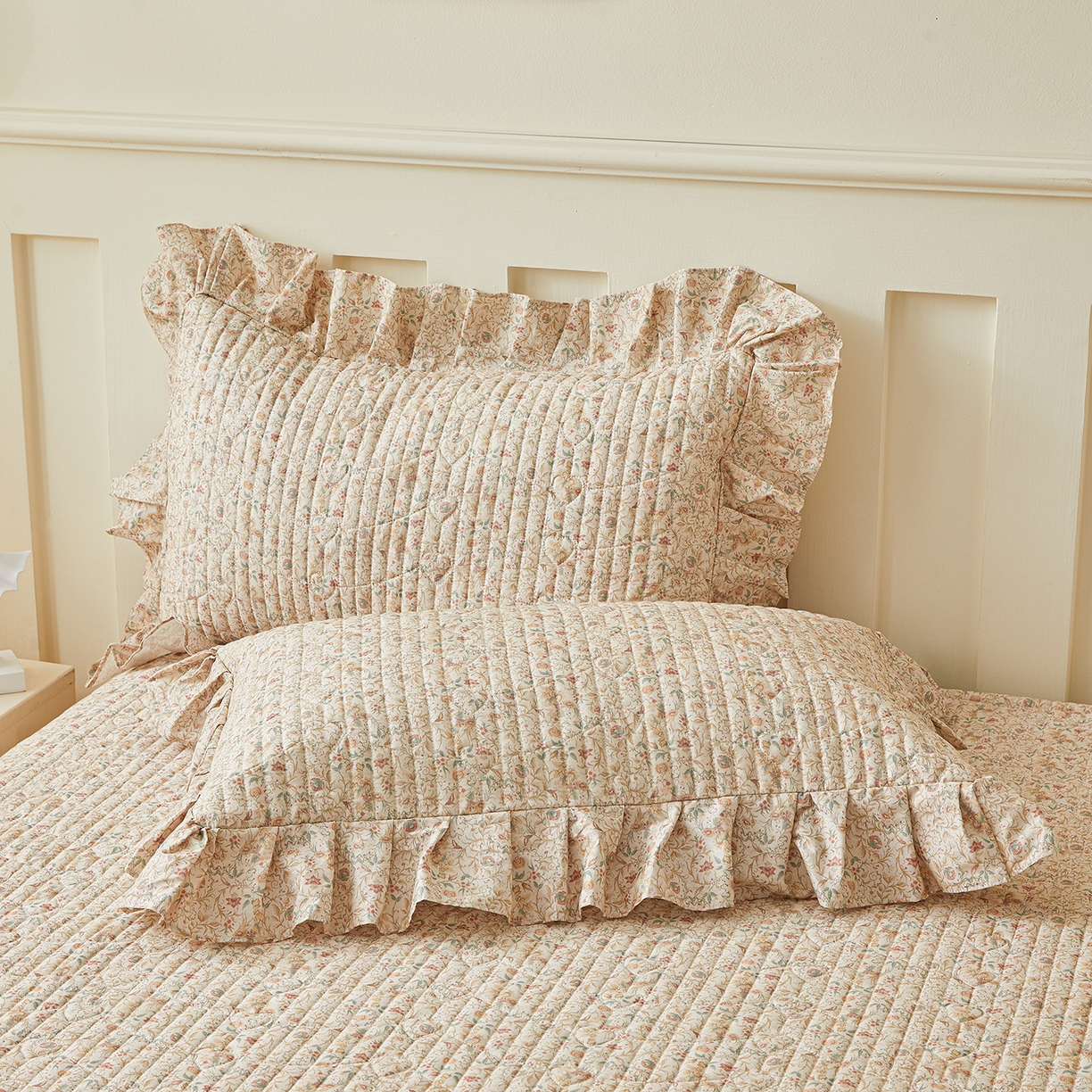 91家纺网 家纺一手货源 找家纺 宜凡家纺 2026新款全棉数码印花床盖三四件套①号系列四件套 云卷