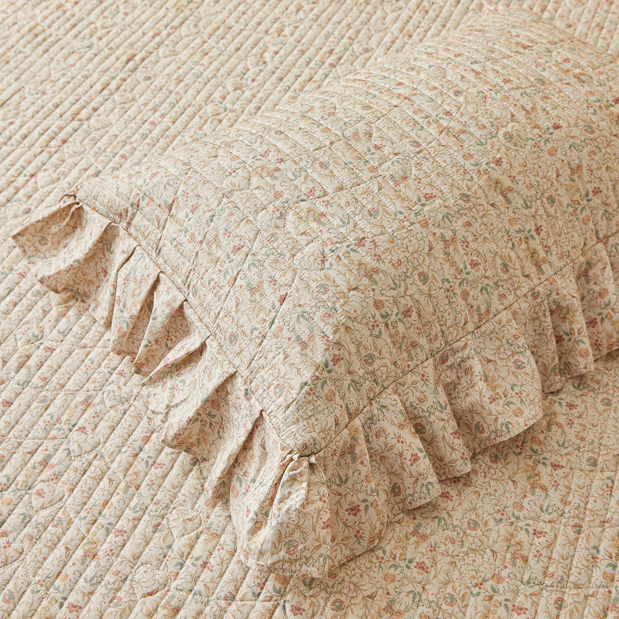 91家纺网 家纺一手货源 找家纺 宜凡家纺 2026新款全棉数码印花床盖三四件套①号系列四件套 云卷