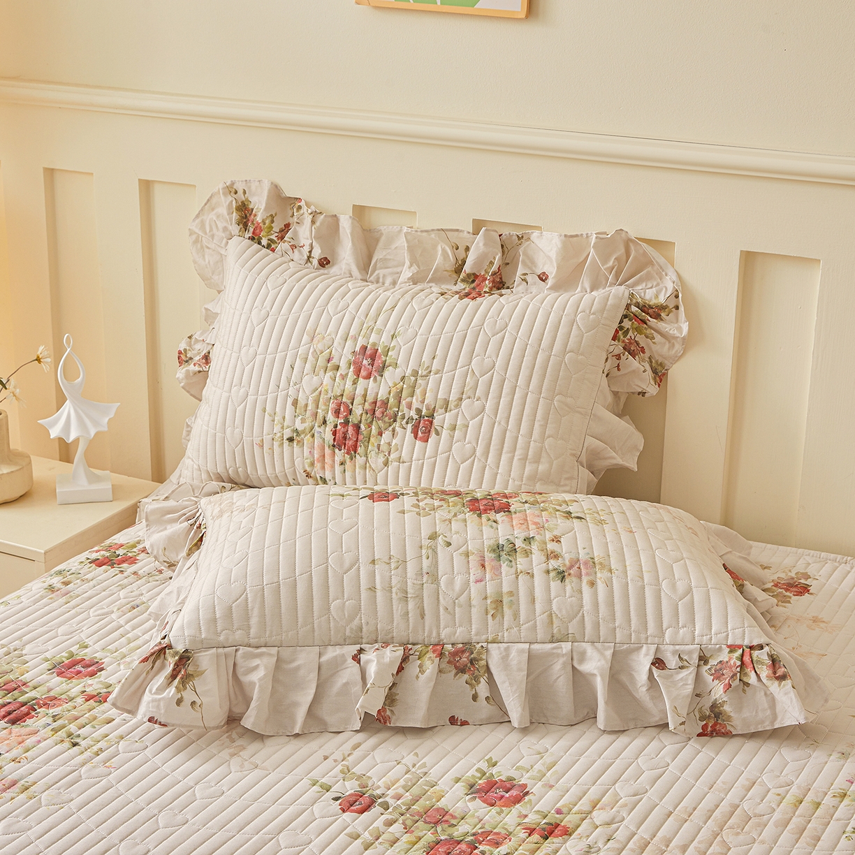 91家纺网 家纺一手货源 找家纺 宜凡家纺 2026新款全棉数码印花床盖三四件套①号系列四件套 云栀