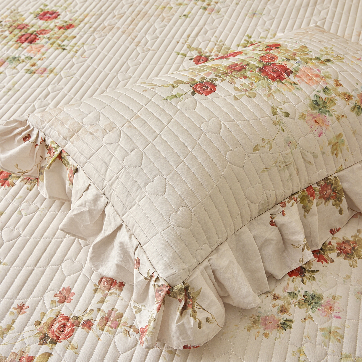 91家纺网 家纺一手货源 找家纺 宜凡家纺 2026新款全棉数码印花床盖三四件套①号系列四件套 云栀