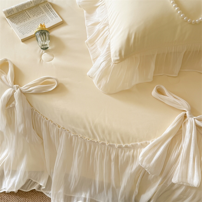 91家纺网 家纺一手货源 找家纺 吾欢心 2026春夏新款高端定制索菲亚夏被四件套空调被床单款床盖款 索菲亚黄-夏被四件套