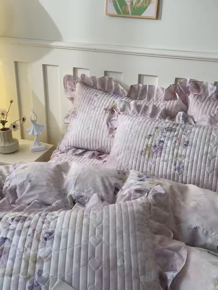 91家纺网 家纺一手货源 找家纺 宜凡家纺 2026新款全棉数码印花床盖三四件套①号系列四件套 香雪海