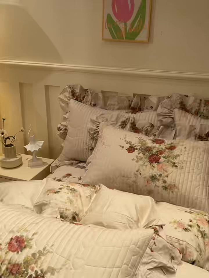 91家纺网 家纺一手货源 找家纺 宜凡家纺 2026新款全棉数码印花床盖三四件套①号系列四件套 云栀