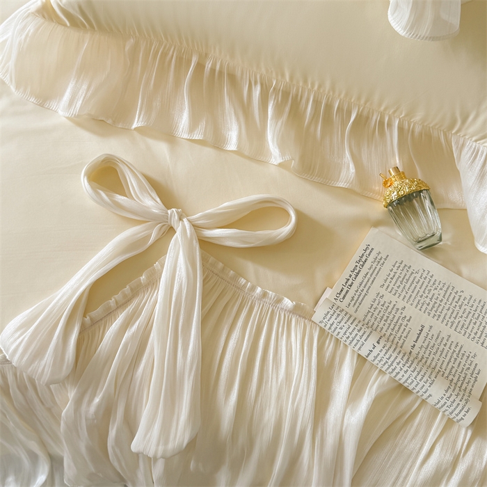 91家纺网 家纺一手货源 找家纺 吾欢心 2026春夏新款高端定制索菲亚夏被四件套空调被床单款床盖款 索菲亚黄-夏被四件套