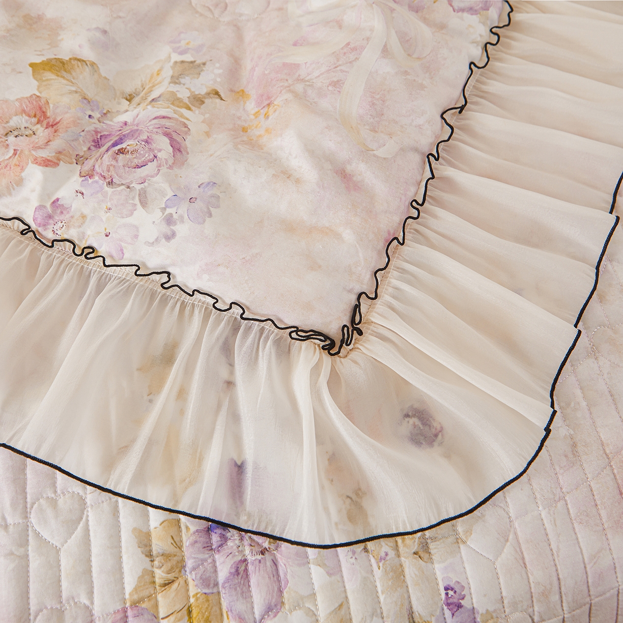 91家纺网 家纺一手货源 找家纺 宜凡家纺 2026新款全棉数码印花夏被床盖四件套①号系列 香雪海