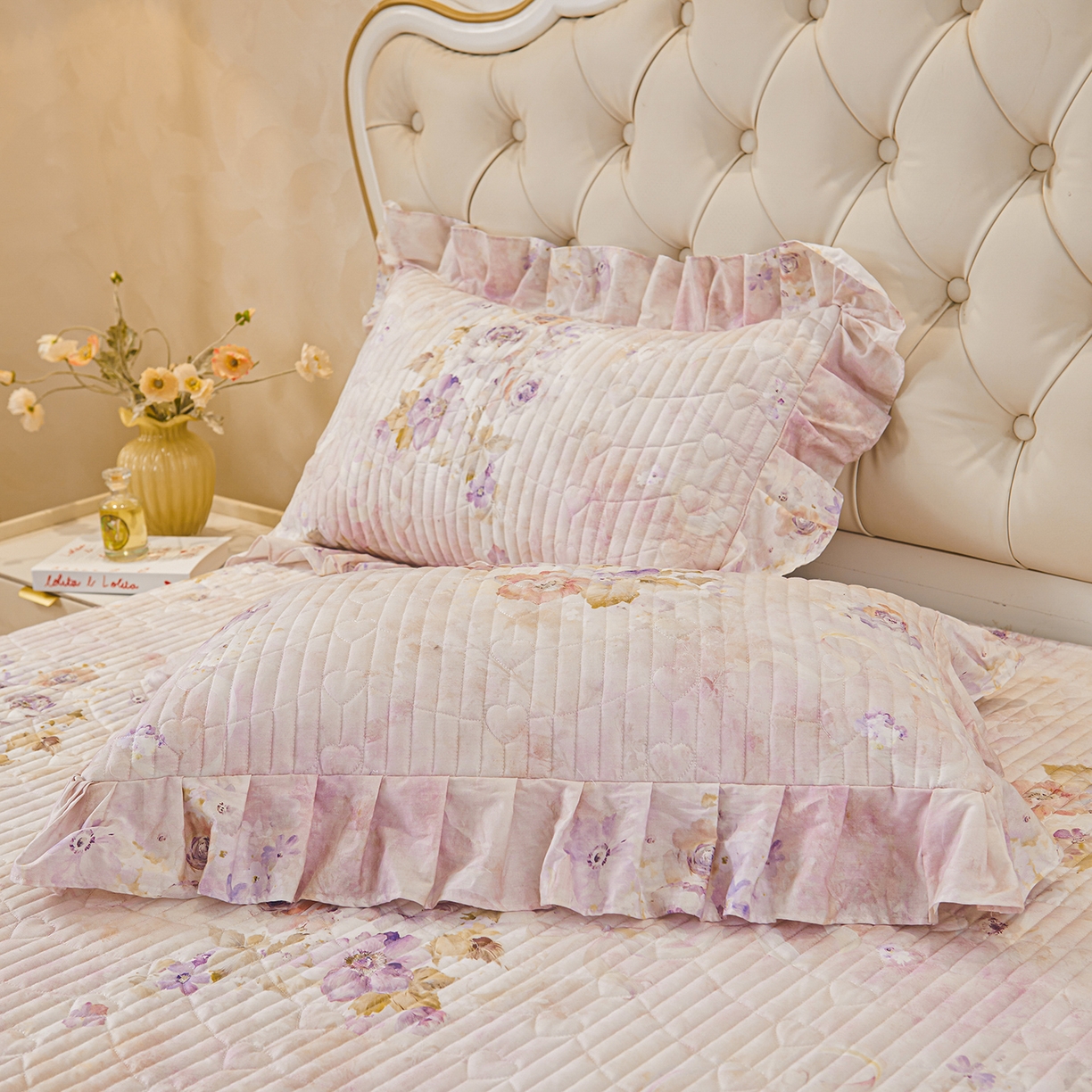 91家纺网 家纺一手货源 找家纺 宜凡家纺 2026新款全棉数码印花夏被床盖四件套①号系列 香雪海