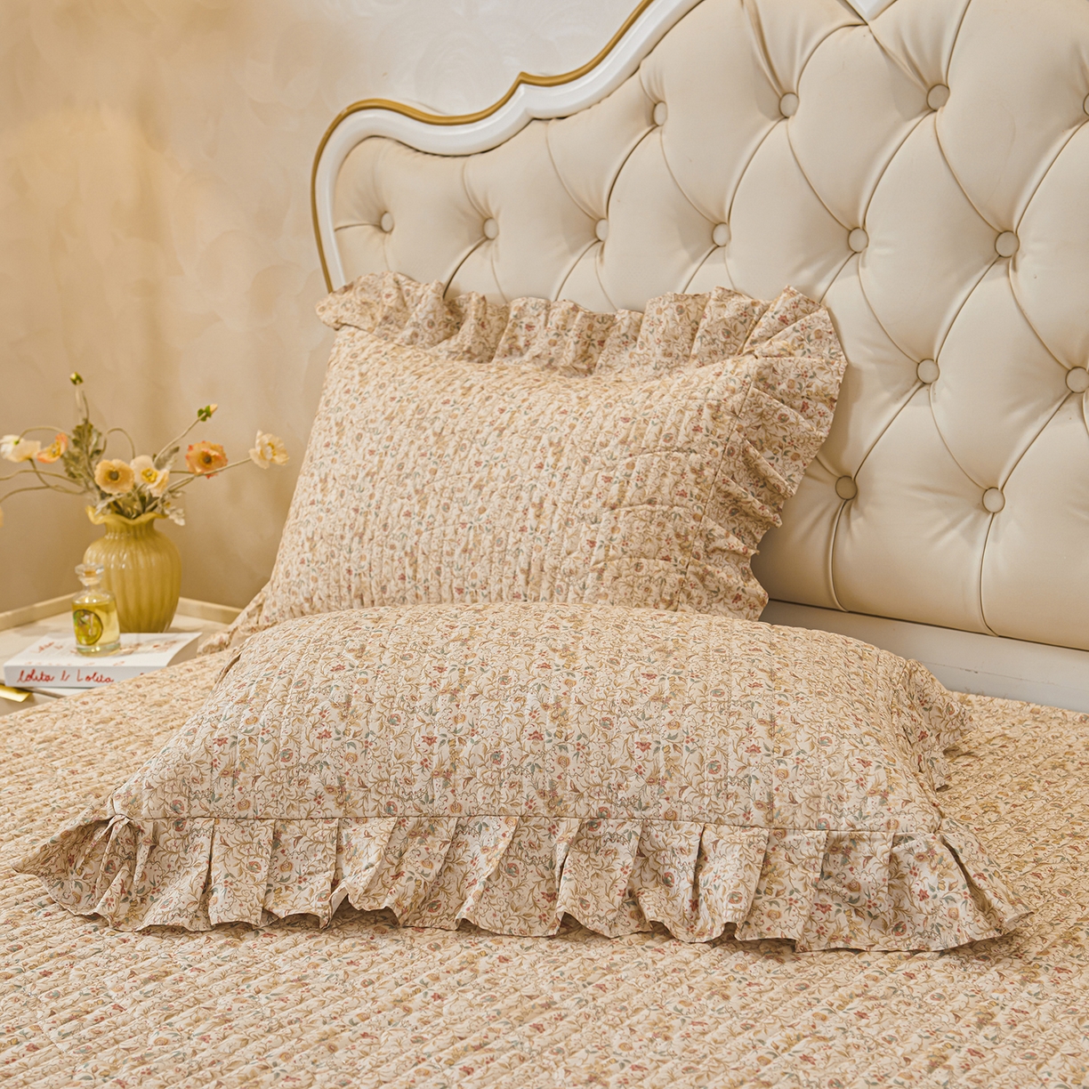 91家纺网 家纺一手货源 找家纺 宜凡家纺 2026新款全棉数码印花夏被床盖四件套①号系列 云卷