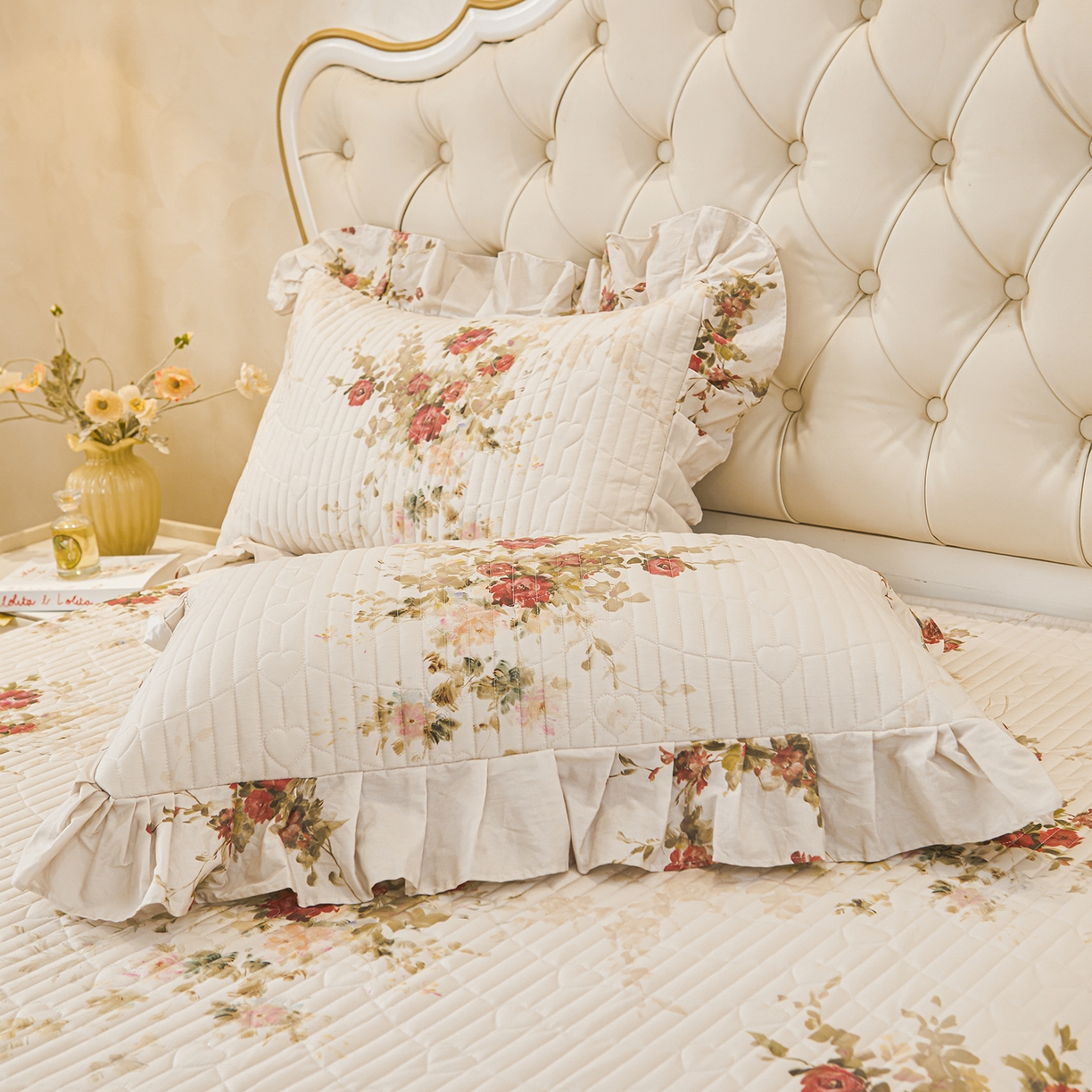 91家纺网 家纺一手货源 找家纺 宜凡家纺 2026新款全棉数码印花夏被床盖四件套①号系列 云栀