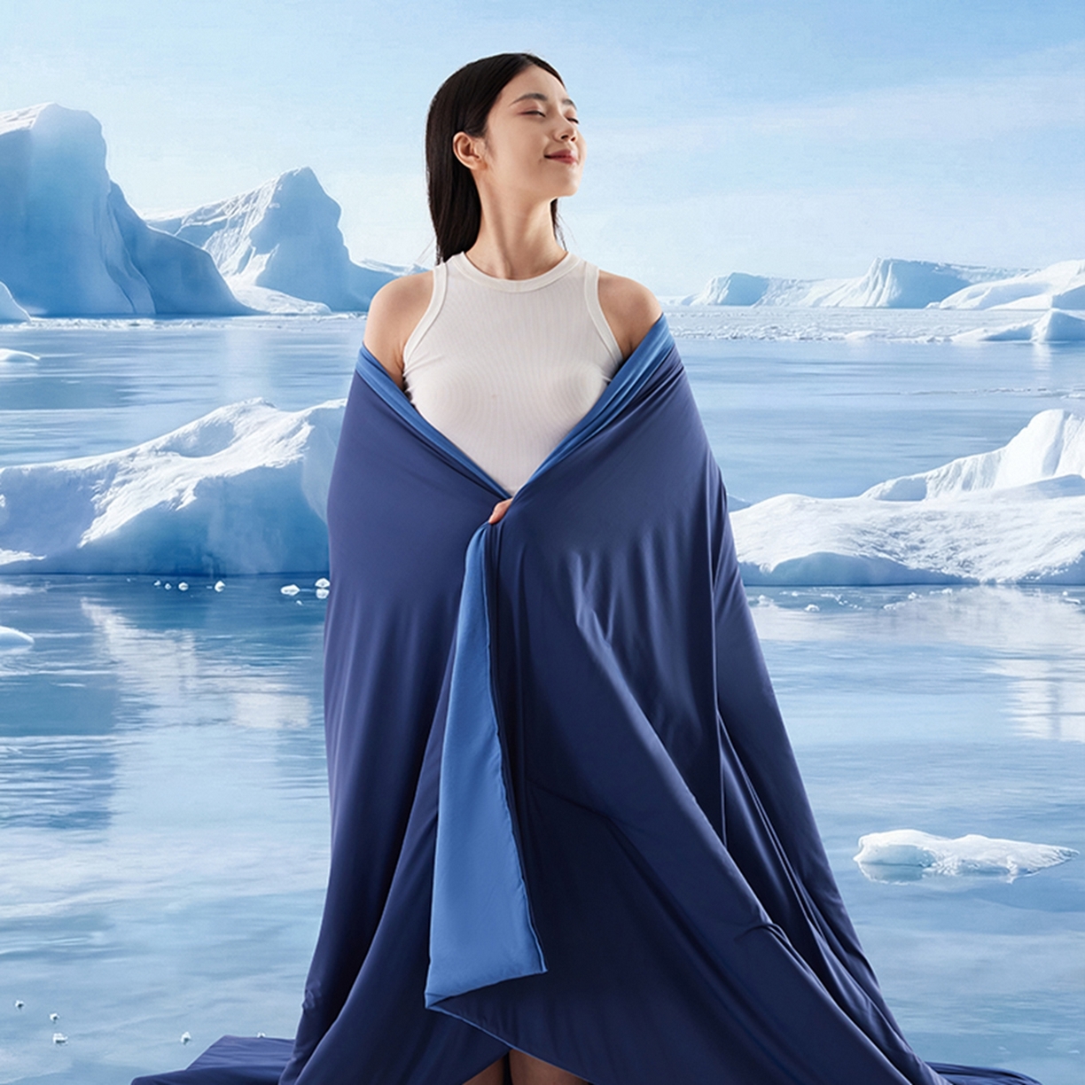 91家纺网 家纺一手货源 找家纺 亿菲凡家纺 2026新款亚朵同款酒店被子夏季深睡双感夏凉被凉感被夏被控温被pro3.0  深睡蓝