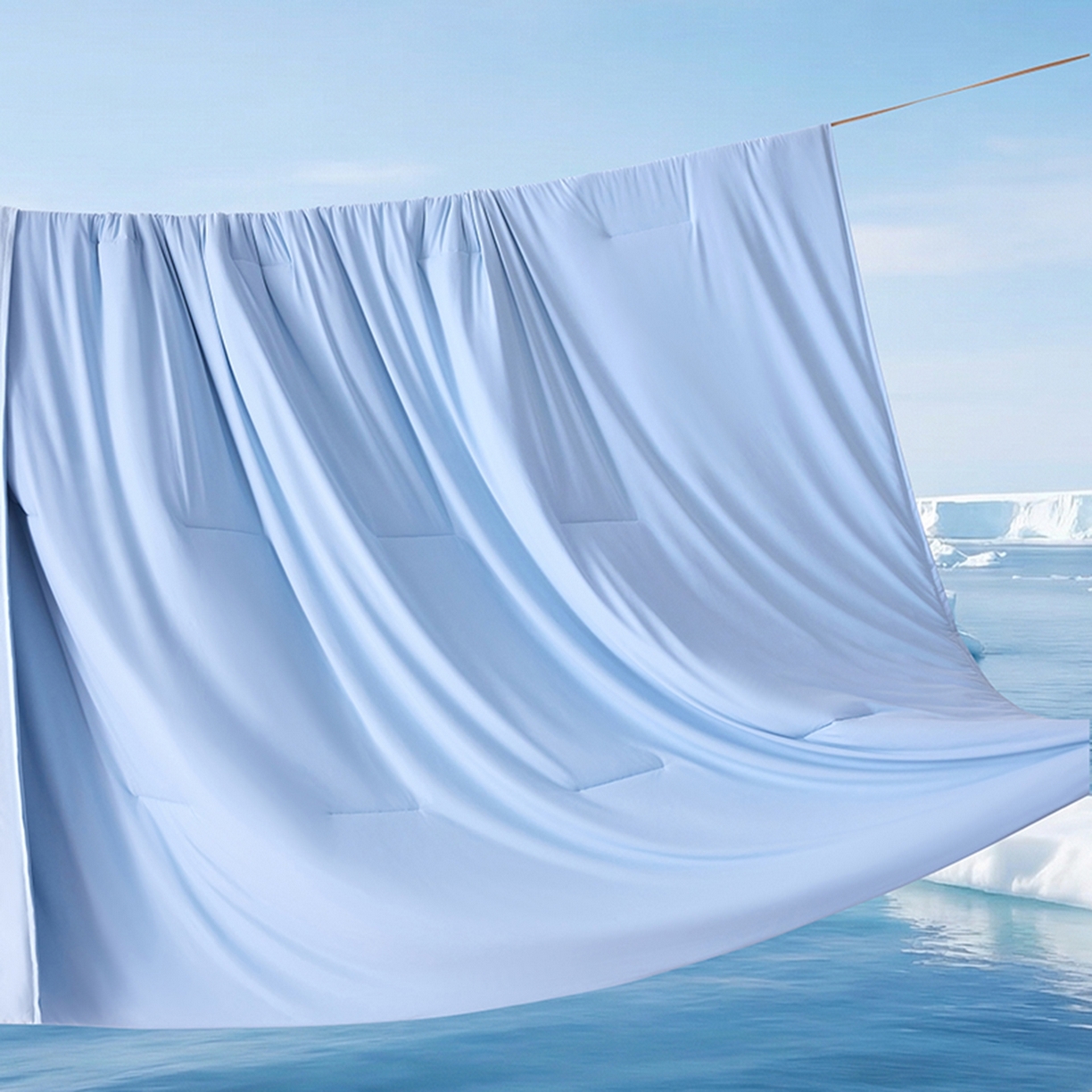 91家纺网 家纺一手货源 找家纺 亿菲凡家纺 2026新款亚朵同款酒店被子夏季深睡双感夏凉被凉感被夏被控温被pro3.0  静水蓝