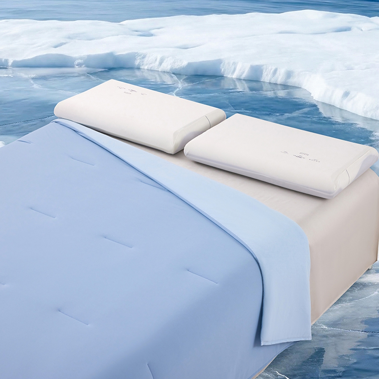 91家纺网 家纺一手货源 找家纺 亿菲凡家纺 2026新款亚朵同款酒店被子夏季深睡双感夏凉被凉感被夏被控温被pro3.0  静水蓝