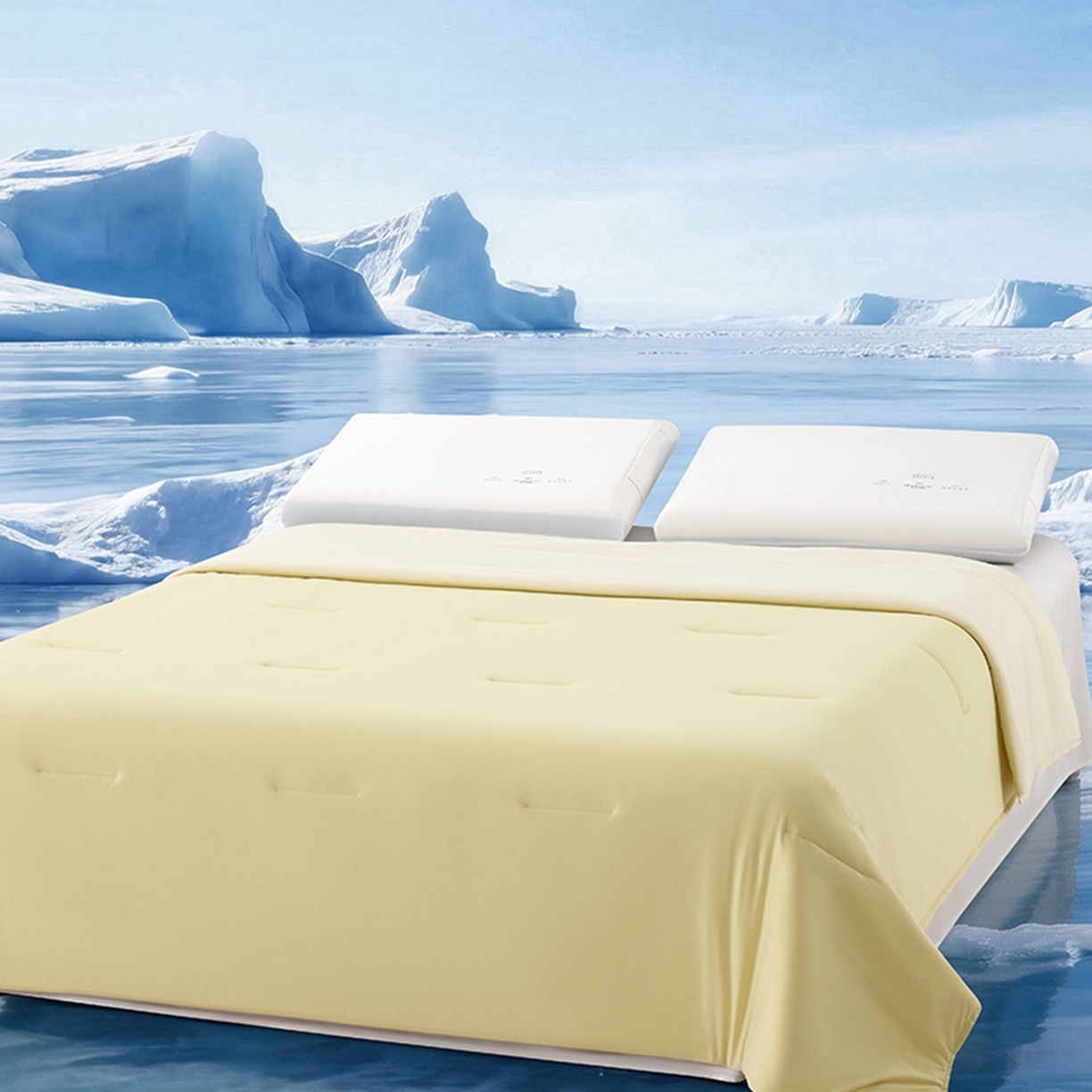 91家纺网 家纺一手货源 找家纺 亿菲凡家纺 2026新款亚朵同款酒店被子夏季深睡双感夏凉被凉感被夏被控温被pro3.0  竹青黄