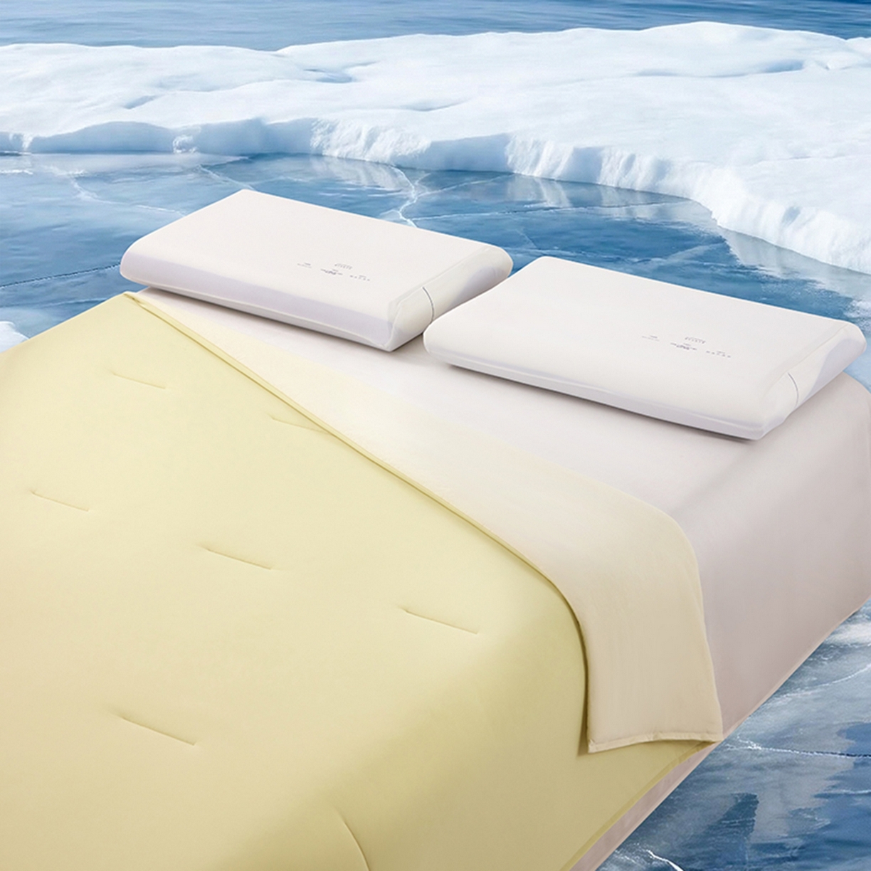 91家纺网 家纺一手货源 找家纺 亿菲凡家纺 2026新款亚朵同款酒店被子夏季深睡双感夏凉被凉感被夏被控温被pro3.0  竹青黄