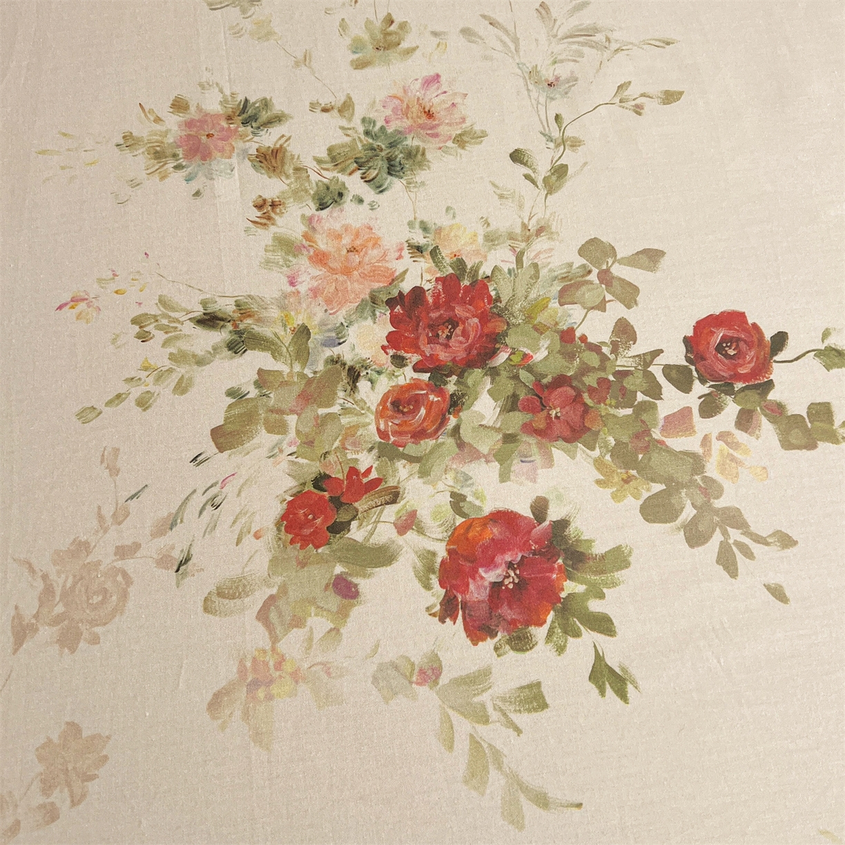 91家纺网 家纺一手货源 找家纺  宜凡家纺 2026新款全棉数码印花单层床裙三四件套①号系列三件套 云栀