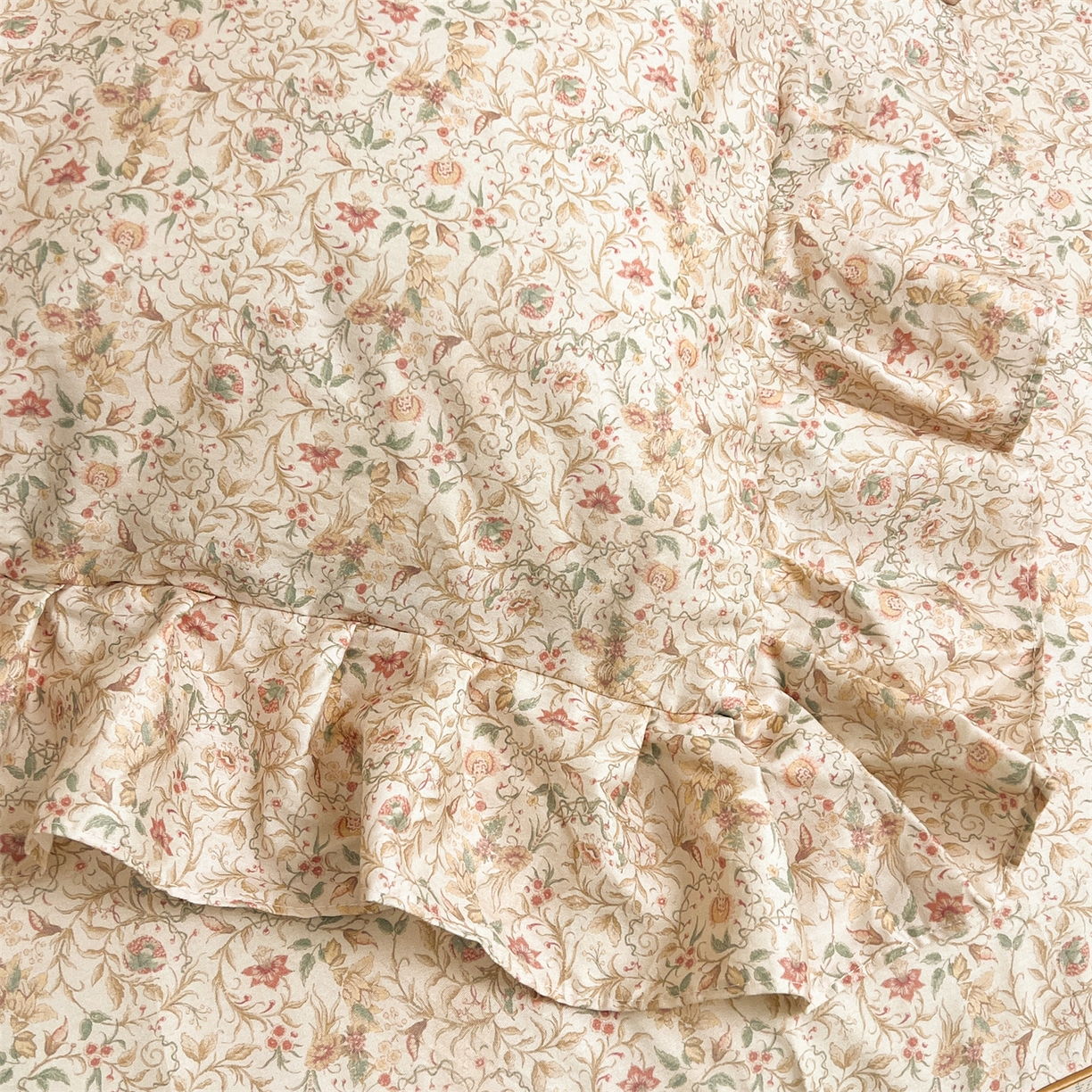 91家纺网 家纺一手货源 找家纺 宜凡家纺 2026新款全棉数码印花单层床裙三四件套①号系列四件套 云卷