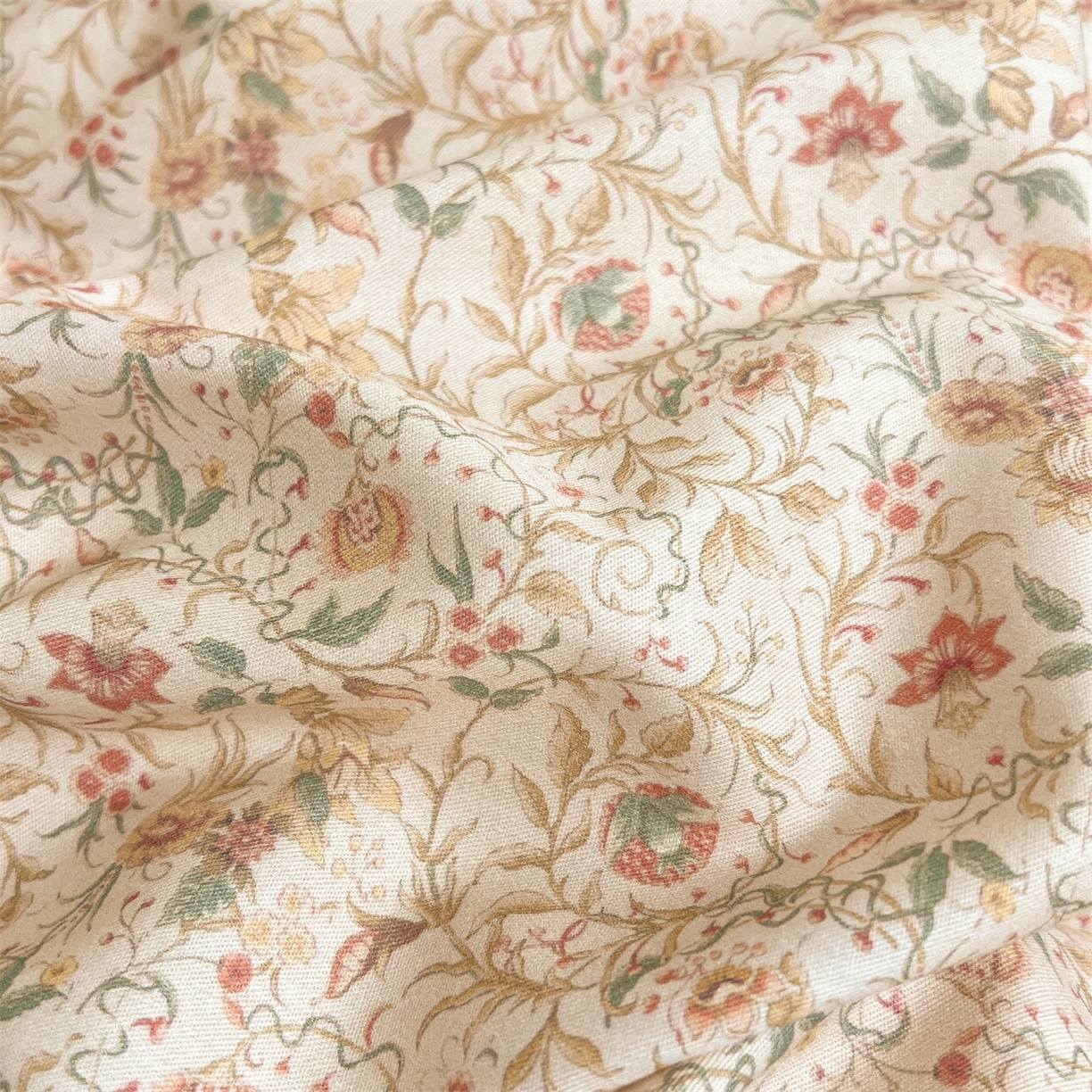 91家纺网 家纺一手货源 找家纺 宜凡家纺 2026新款全棉数码印花单层床裙三四件套①号系列四件套 云卷