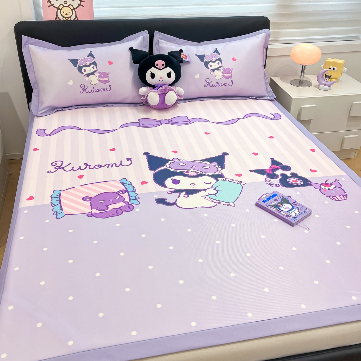 91家纺网 家纺一手货源 找家纺 （总）暮思家居 2026新款正版授权A类大版数码印花三丽鸥1200D冰丝凉席可组合仿锦氨夏被