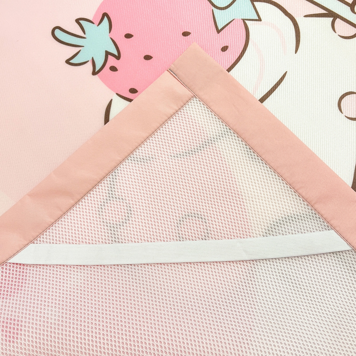 91家纺网 家纺一手货源 找家纺 暮思家居 2026新款正版授权A类大版数码印花三丽鸥1200D冰丝凉席可组合仿锦氨夏被 平铺款-蛋糕美乐蒂