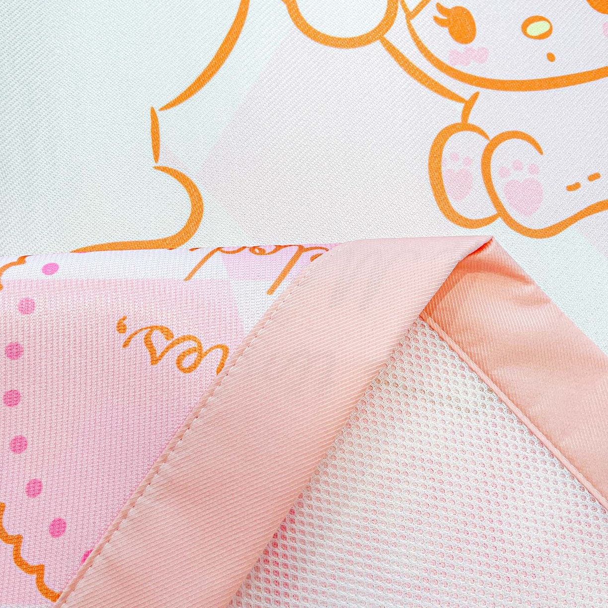 91家纺网 家纺一手货源 找家纺 暮思家居 2026新款正版授权A类大版数码印花三丽鸥1200D冰丝凉席可组合仿锦氨夏被 平铺款-公主美乐蒂