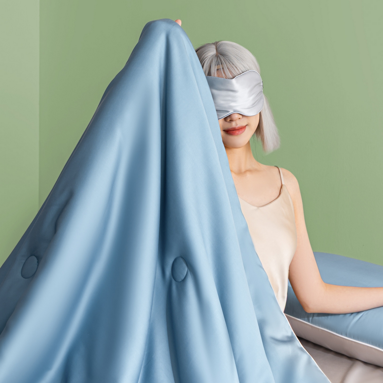 91家纺网 家纺一手货源 找家纺 （总）云棉坊 2026新款水洗冰丝滚边款夏被-双拼系列