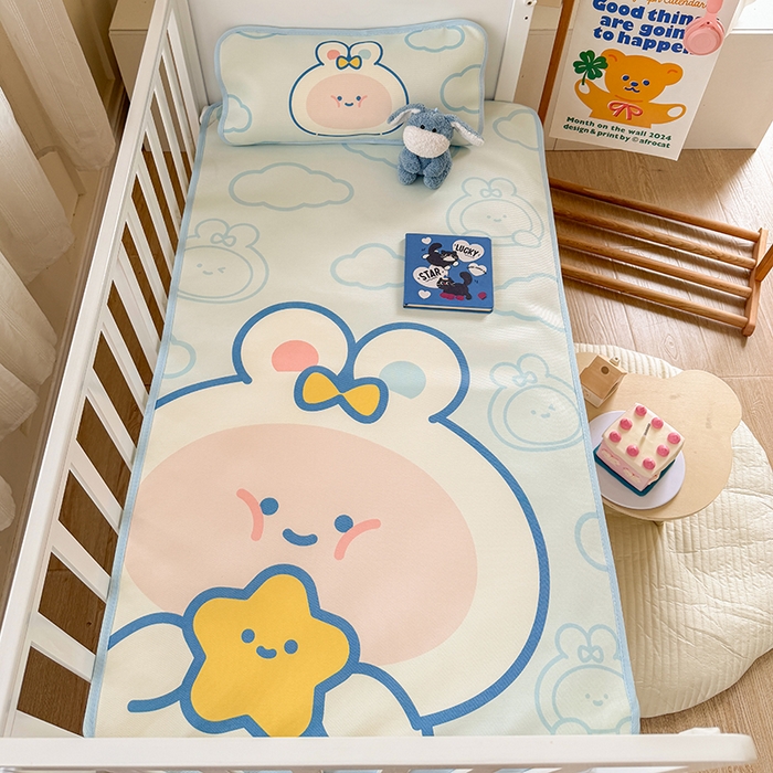 91家纺网 家纺一手货源 找家纺 （总）潮邦创意家居 2026新款A类婴童可水洗冰藤软席-巴波布布系列【含A类检测报告】