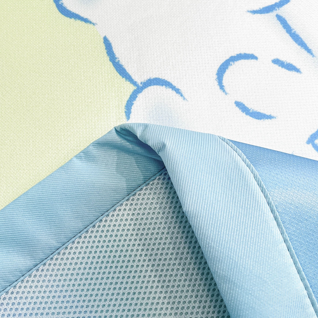 91家纺网 家纺一手货源 找家纺 暮思家居 2026新款正版授权A类大版数码印花三丽鸥1200D冰丝凉席可组合仿锦氨夏被 平铺款-晚安玉桂狗