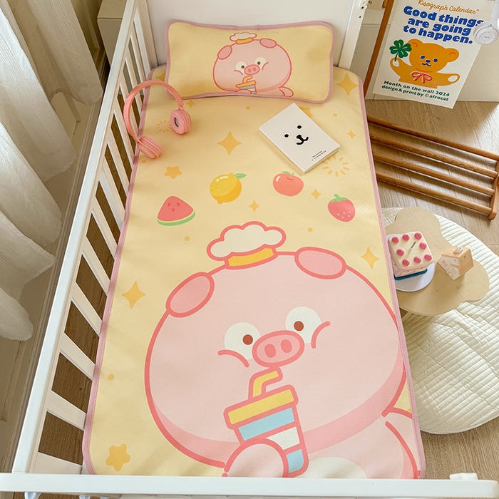 91家纺网 家纺一手货源 找家纺 潮邦创意家居 2026新款A类婴童可水洗冰藤软席-巴波布布系列【含A类检测报告】 巴波朵朵