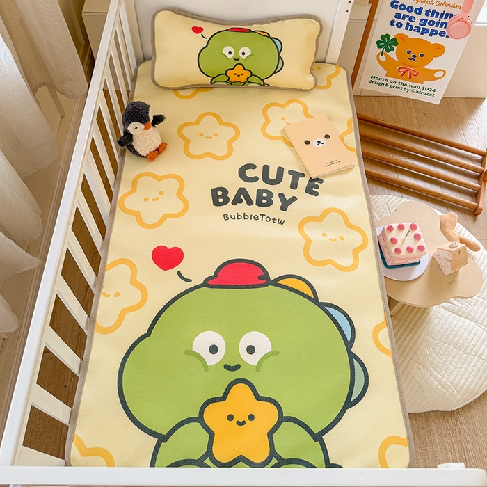 91家纺网 家纺一手货源 找家纺 潮邦创意家居 2026新款A类婴童可水洗冰藤软席-巴波布布系列【含A类检测报告】 巴波糖糖