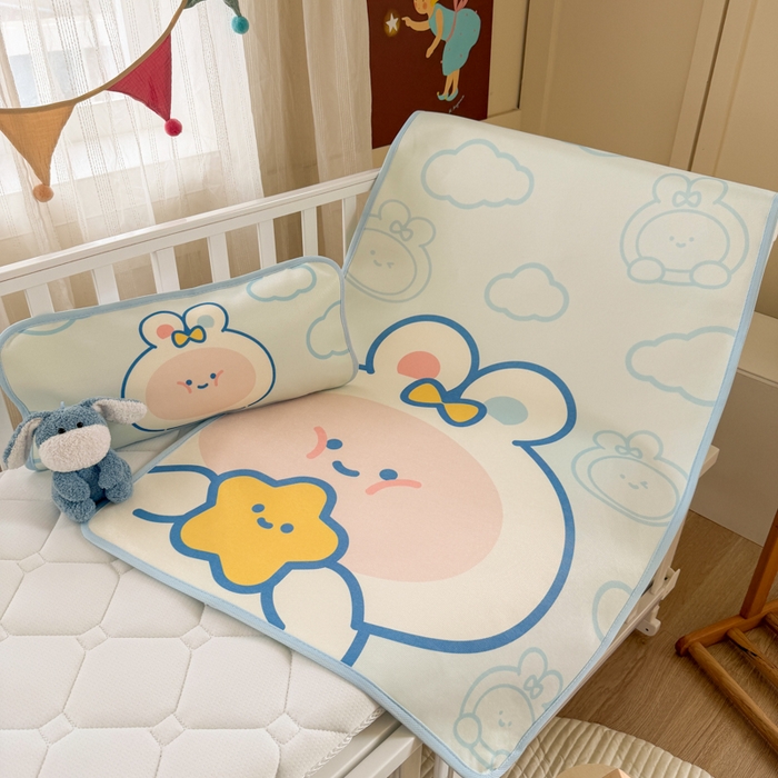 91家纺网 家纺一手货源 找家纺 潮邦创意家居 2026新款A类婴童可水洗冰藤软席-巴波布布系列【含A类检测报告】 巴波桃桃