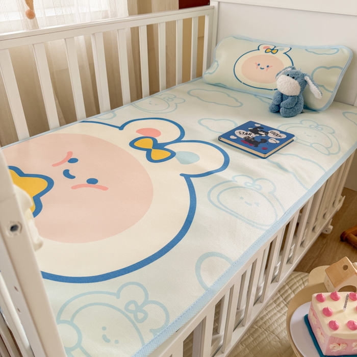 91家纺网 家纺一手货源 找家纺 潮邦创意家居 2026新款A类婴童可水洗冰藤软席-巴波布布系列【含A类检测报告】 巴波桃桃