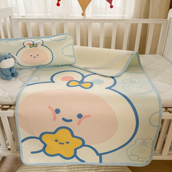 91家纺网 家纺一手货源 找家纺 潮邦创意家居 2026新款A类婴童可水洗冰藤软席-巴波布布系列【含A类检测报告】 巴波桃桃