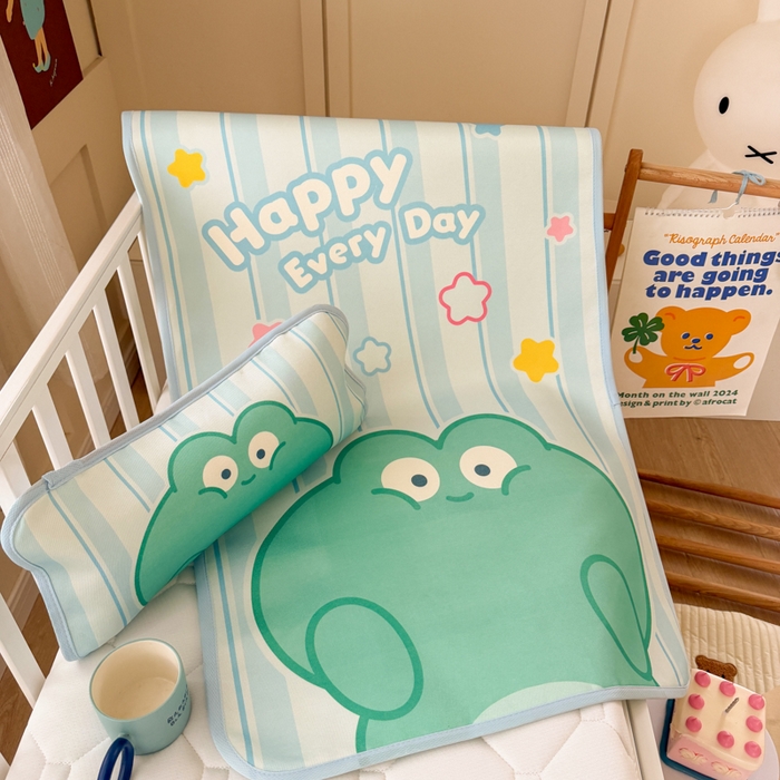 91家纺网 家纺一手货源 找家纺 潮邦创意家居 2026新款A类婴童可水洗冰藤软席-巴波布布系列【含A类检测报告】 巴波安安