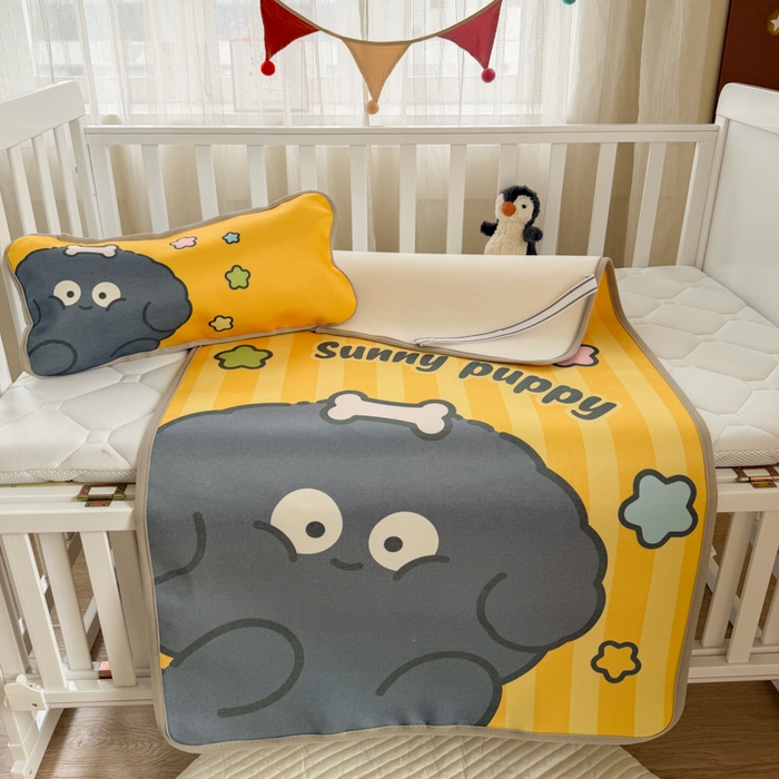 91家纺网 家纺一手货源 找家纺 潮邦创意家居 2026新款A类婴童可水洗冰藤软席-巴波布布系列【含A类检测报告】 巴波啵啵