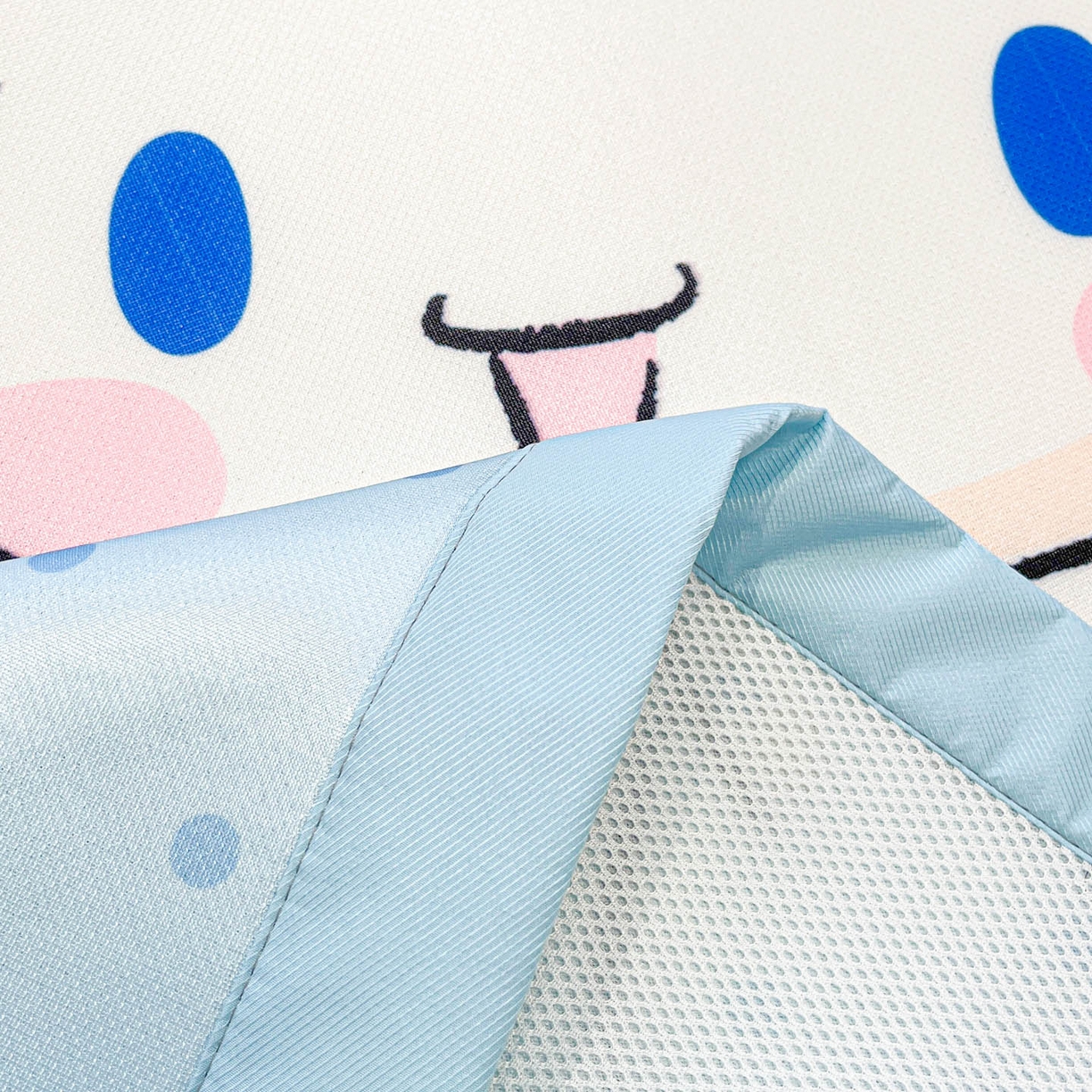 91家纺网 家纺一手货源 找家纺 暮思家居 2026新款正版授权A类大版数码印花三丽鸥1200D冰丝凉席可组合仿锦氨夏被 平铺款-小熊玉桂狗