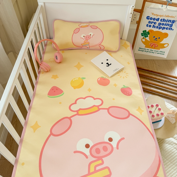 91家纺网 家纺一手货源 找家纺 潮邦创意家居 2026新款A类婴童可水洗冰藤软席-巴波布布系列【含A类检测报告】 巴波朵朵