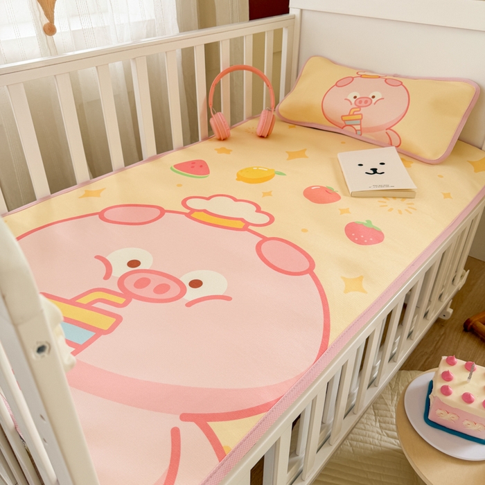 91家纺网 家纺一手货源 找家纺 潮邦创意家居 2026新款A类婴童可水洗冰藤软席-巴波布布系列【含A类检测报告】 巴波朵朵