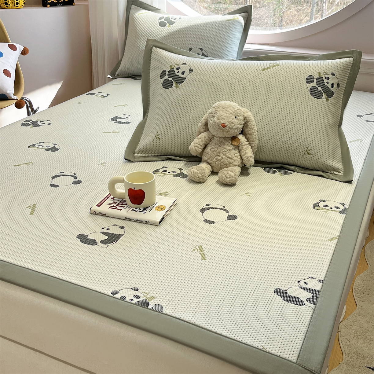 91家纺网 家纺一手货源 找家纺 （总）天之澜家纺 2026新款PE凉豆豆凉席小红书热卖款A类冰豆豆凉席三件套可水洗豆豆凉席-床席款