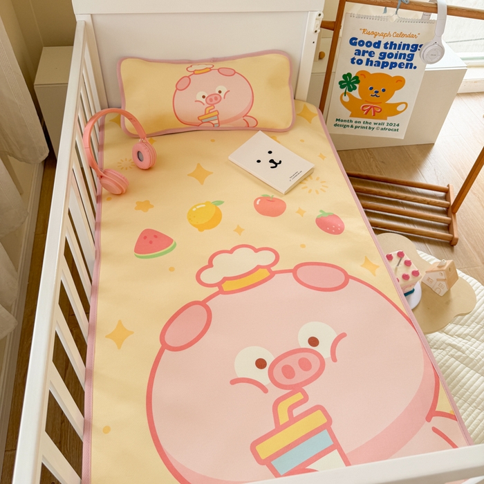 91家纺网 家纺一手货源 找家纺 潮邦创意家居 2026新款A类婴童可水洗冰藤软席-巴波布布系列【含A类检测报告】 巴波朵朵