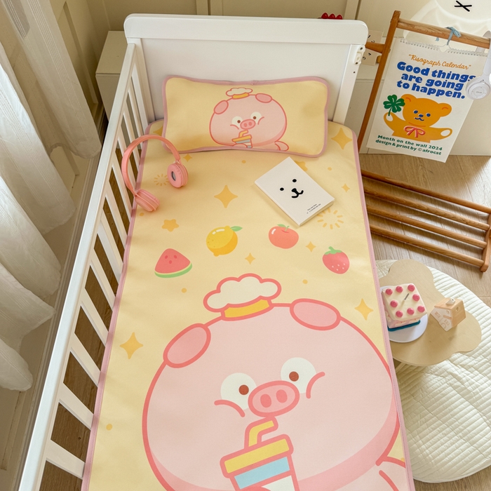 91家纺网 家纺一手货源 找家纺 潮邦创意家居 2026新款A类婴童可水洗冰藤软席-巴波布布系列【含A类检测报告】 巴波朵朵