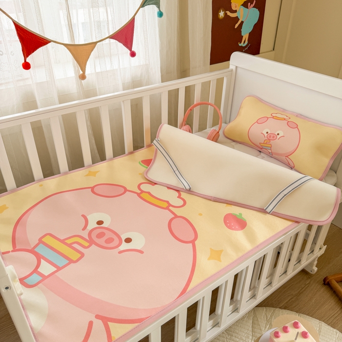 91家纺网 家纺一手货源 找家纺 潮邦创意家居 2026新款A类婴童可水洗冰藤软席-巴波布布系列【含A类检测报告】 巴波朵朵