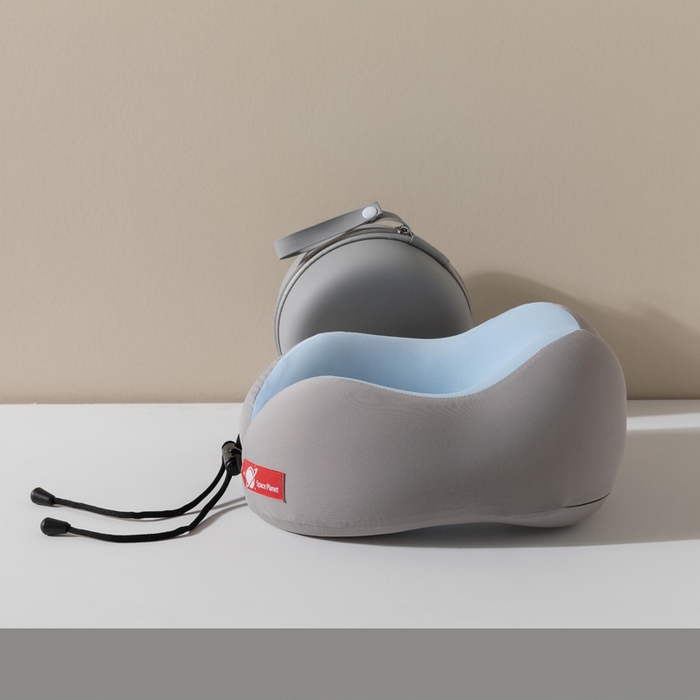 91家纺网 家纺一手货源 找家纺 （总）土多多枕芯 2026新款凉感U型枕记忆枕便携冰丝护颈枕差旅护颈枕头午睡枕礼盒-双拼色系列