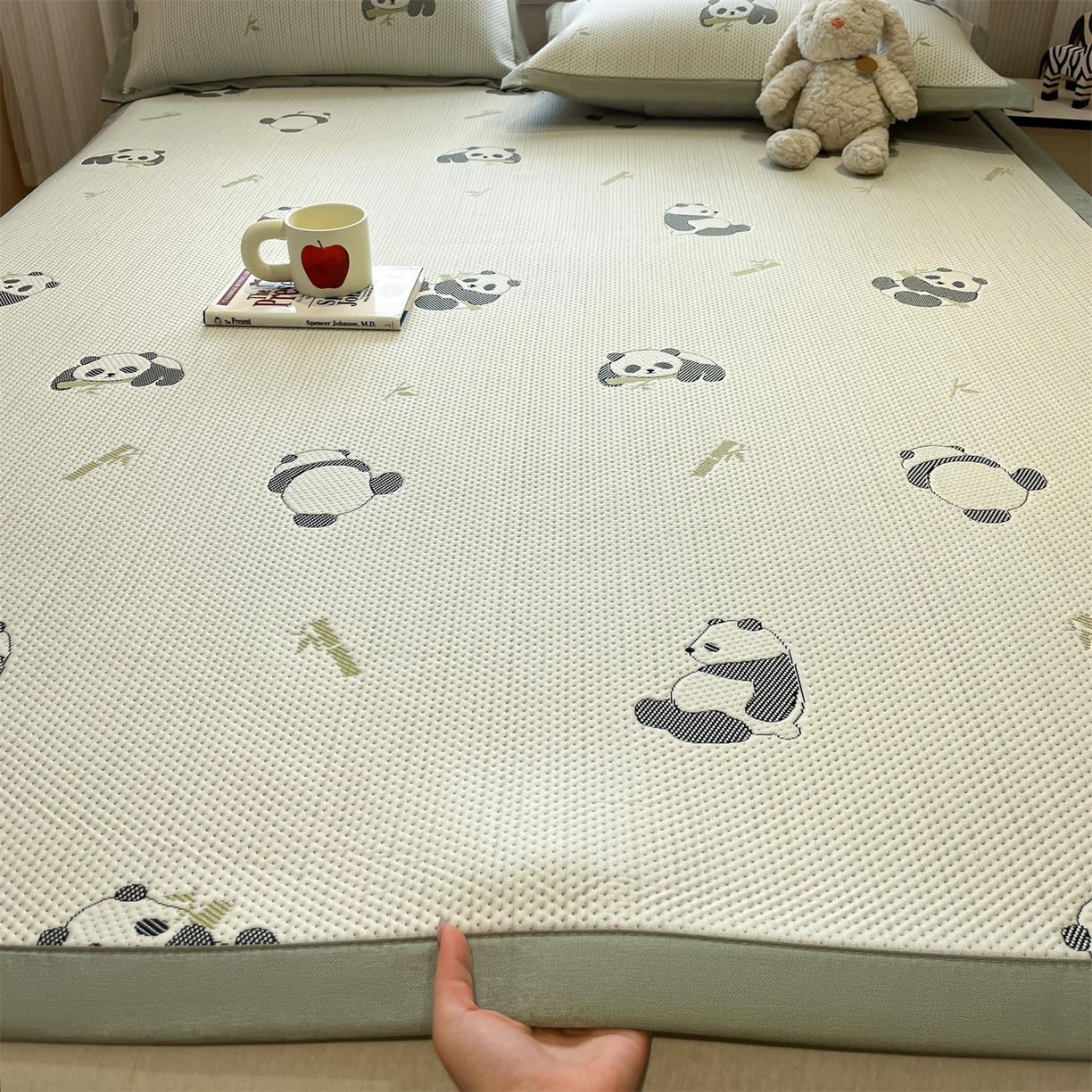 91家纺网 家纺一手货源 找家纺 天之澜家纺 2026新款PE凉豆豆凉席小红书热卖款A类冰豆豆凉席三件套可水洗豆豆凉席-床席款 国宝