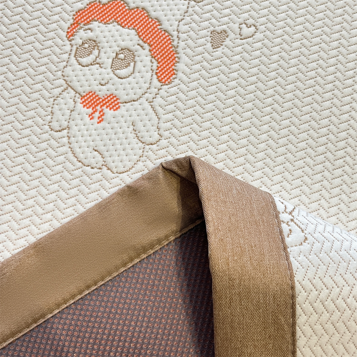 91家纺网 家纺一手货源 找家纺 天之澜家纺 2026新款PE凉豆豆凉席小红书热卖款A类冰豆豆凉席三件套可水洗豆豆凉席-床席款 星星人