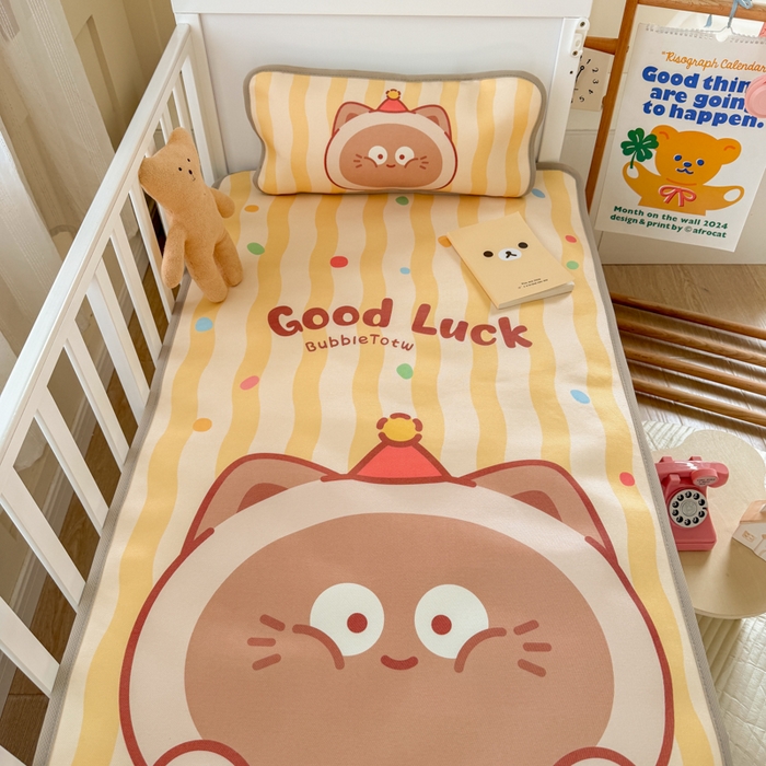 91家纺网 家纺一手货源 找家纺 潮邦创意家居 2026新款A类婴童可水洗冰藤软席-巴波布布系列【含A类检测报告】 巴波乐乐