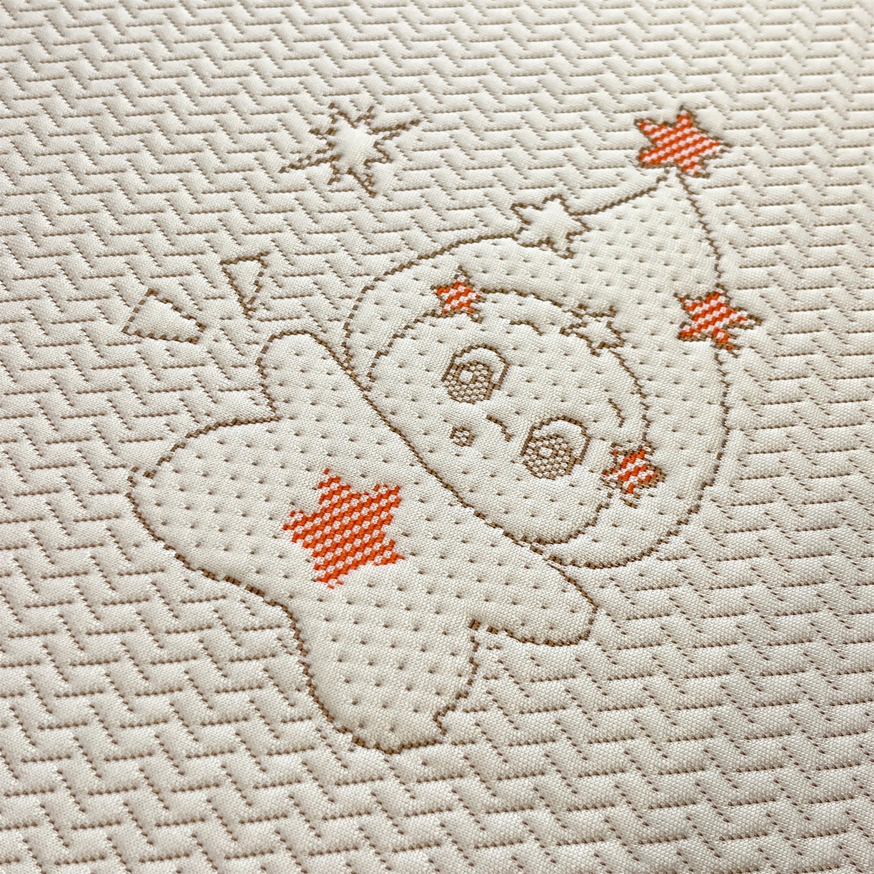 91家纺网 家纺一手货源 找家纺 天之澜家纺 2026新款PE凉豆豆凉席小红书热卖款A类冰豆豆凉席三件套可水洗豆豆凉席-床席款 星星人