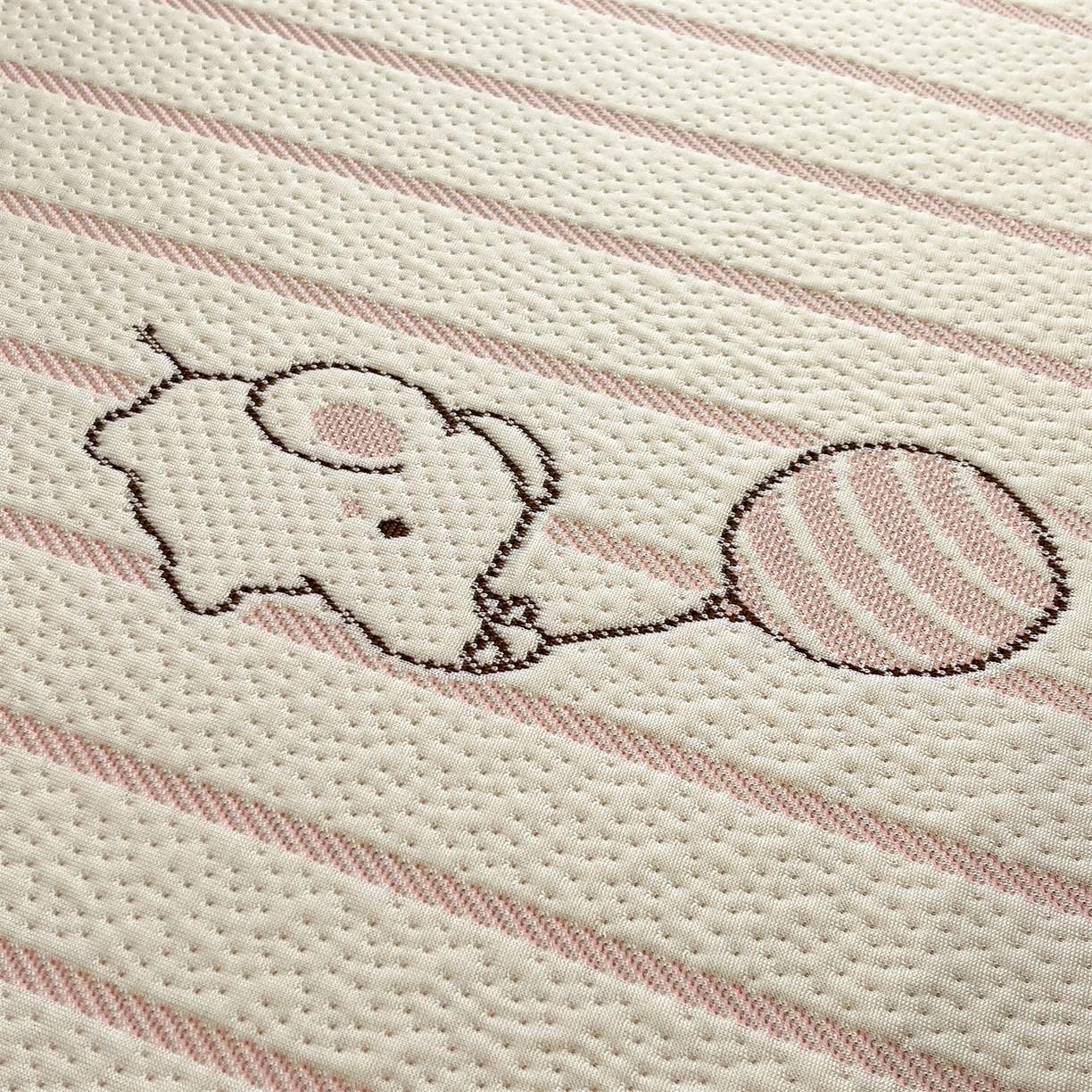 91家纺网 家纺一手货源 找家纺 天之澜家纺 2026新款PE凉豆豆凉席小红书热卖款A类冰豆豆凉席三件套可水洗豆豆凉席-床席款 象小萌